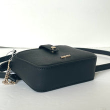 Load image into Gallery viewer, DKNY Thomasy Micro Mini Crossbody Bag Black Handbag w Wallet Vegan Leather