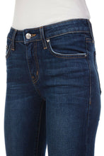 Load image into Gallery viewer, Derek Lam Crosby Jeans Womens 26 Blue Flare Cropped Mid-rise Contrast Raw Hem