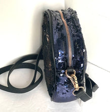 Load image into Gallery viewer, Desigual Round Crossbody Reversible Sequins Female Robot Purple Shoulder Bag