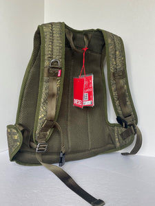 Diesel 1DR-POD Camo Backpack Mens Large Dome Nylon Laptop  Military Green