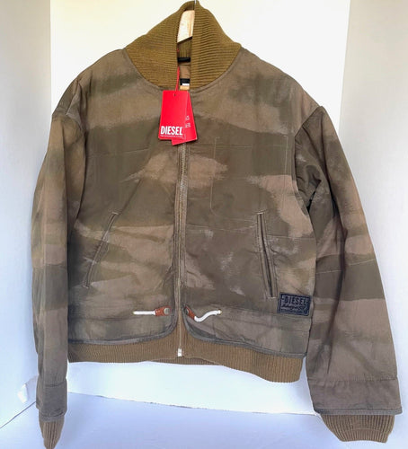 Diesel  Bomber Padded Jacket Mens Small W-Spleak-A Jacket Camo Unisex Winter