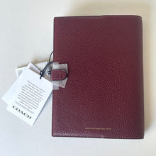 Load image into Gallery viewer, DisneyXCoachNotebookMinnieMouseLeatherBrassWineCQ803ORGPKG_9