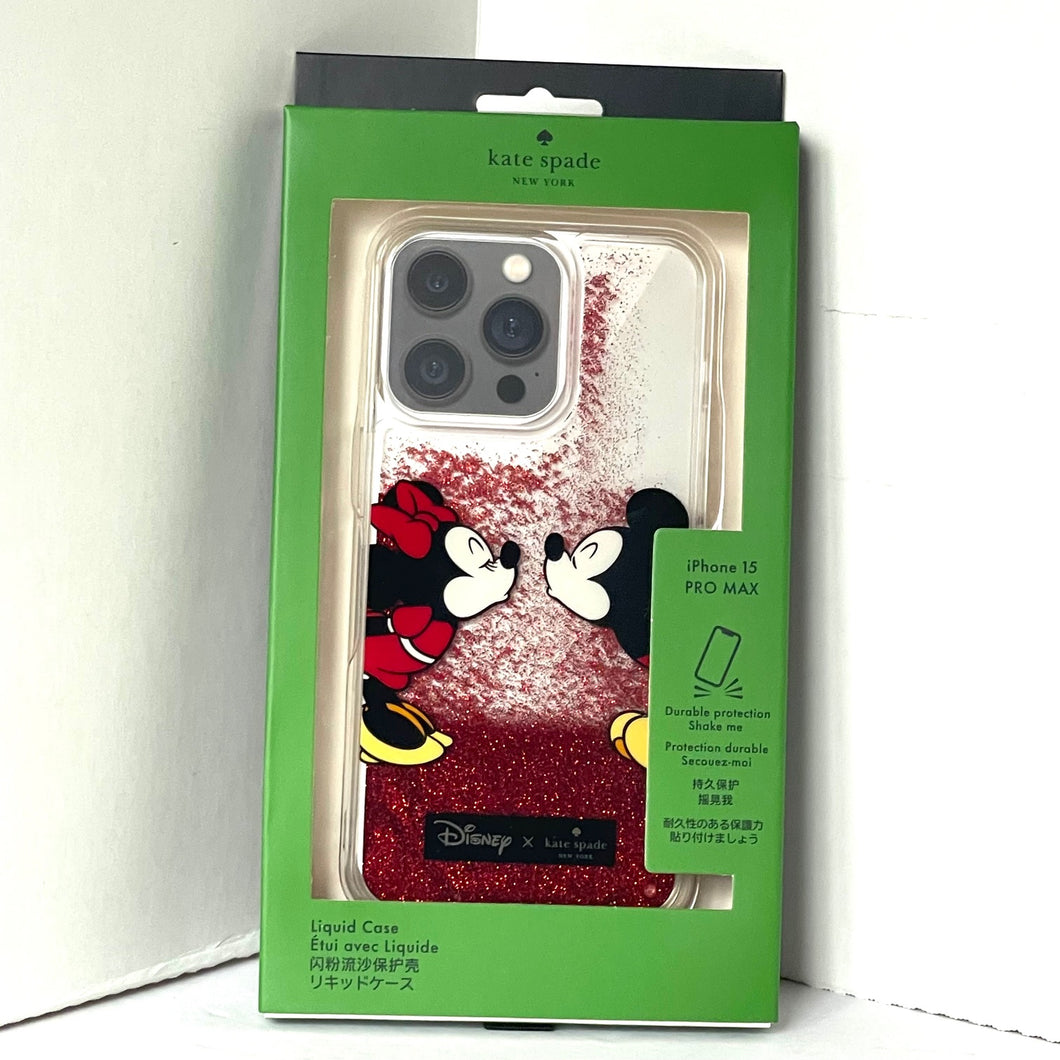 Disney X Kate Spade 15 PRO MAX Liquid Case Minnie Mickey Red Box 6.7