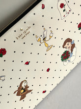 Load image into Gallery viewer, Disney X Kate Spade Laptop Case Beauty And The Beast Padded Sleeve Zip