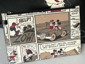 Disney X Kate Spade Tote Womens Large Black Leather Minnie Mouse Shoulder Bag