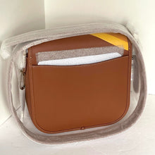 Load image into Gallery viewer, Disney Coach Courier Bag Mickey Minnie Mouse Brown Leather CQ801 Roller Skating