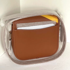 Disney Coach Courier Bag Mickey Minnie Mouse Brown Leather CQ801 Roller Skating