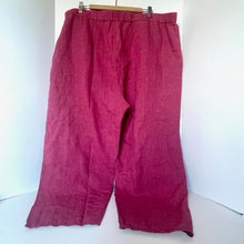 Load image into Gallery viewer, Red pants hanging against a white background