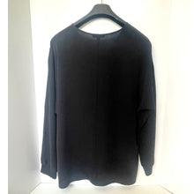 Load image into Gallery viewer, Dark gray sweater on a hanger against a white background