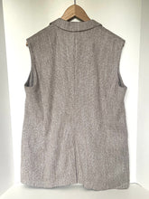 Load image into Gallery viewer, Eleventy Beige Tweed Double Breasted Long Vest Blazer 12 IT48