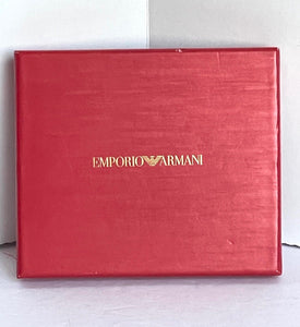 Emporio Armani Year of the Pig Bag Charm Pink Leather Gold Key Chain Box Zodiac