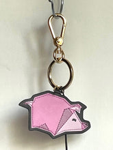 Load image into Gallery viewer, Emporio Armani Year of the Pig Bag Charm Pink Leather Gold Key Chain Box Zodiac