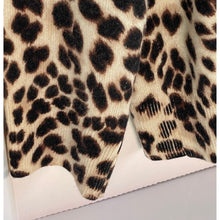 Load image into Gallery viewer, Equipment Cashmere Leopard Sweater Womens Medium Oversized V Neck