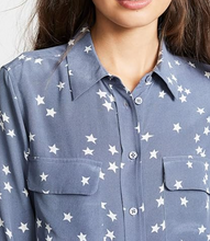 Load image into Gallery viewer, Equipment Silk Shirt Starry Night Womens Extra Large XL Blue Long Sleeve Blouse