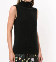 Load image into Gallery viewer, ERDEM Sleeveless Cashmere Turtleneck Sweater
