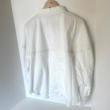 Load image into Gallery viewer, White jacket on a hanger against a plain background
