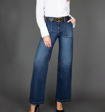 Load image into Gallery viewer, Fidelity Denim Joni Fashion Wide Leg Jeans Womens 29 Hight Rise Utility Stretch