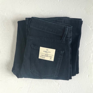 Fidelity Denim Katie High Rise Classic Flare Jeans Womens 27 Blue Comfort