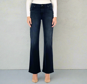 Fidelity Denim Katie High Rise Classic Flare Jeans Womens 27 Blue Comfort