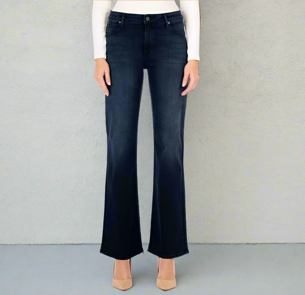 Fidelity Denim Katie High Rise Classic Flare Jeans Womens 27 Blue Comfort