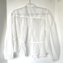 Load image into Gallery viewer, Free People Best of Me Blouse Womens Medium White Cotton Boho Long Sleeve