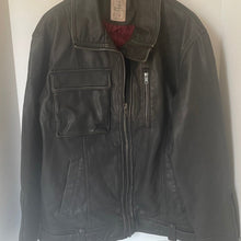 Load image into Gallery viewer, Free People Buckle Up Jacket Womens Black Vegan Leather Oversized Moto Zip NWT