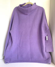 Load image into Gallery viewer, Free People Sweater Womens Large Purple Ottoman Slouchy Tunic Cotton Oversized
