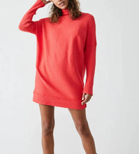 Load image into Gallery viewer, Free People Sweater Womens Medium Red Tunic Oversized Casey Cotton Blend Long