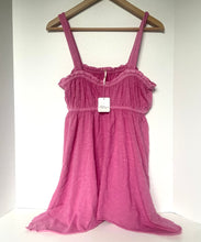 Load image into Gallery viewer, Pink dress on a hanger with a white background