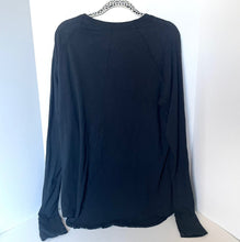 Load image into Gallery viewer, Navy blue long-sleeve top on a white background