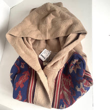 Load image into Gallery viewer, Free People Bowery Cardigan Hoodie Jacket Cotton Oversized Slouchy Floral Beige