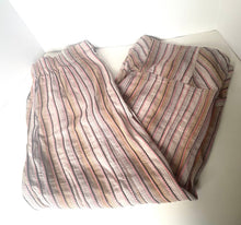 Load image into Gallery viewer, Striped fabric on a white background