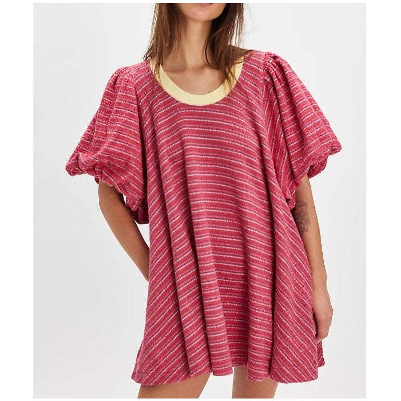 free people pink stripe dress Free People Women's Primavera Striped Midi Dress
