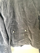 Load image into Gallery viewer, Free People Lotty Velvet Jacket Womens XL Black Double Breasted Military Blazer