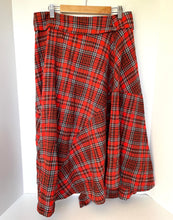 Load image into Gallery viewer, Free People Take Me Along Tartan Circle Skirt Cotton Buckle Asymmetric Wr