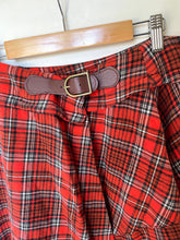 Load image into Gallery viewer, Free People Take Me Along Tartan Circle Skirt Cotton Buckle Asymmetric Wr
