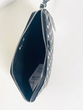 Load image into Gallery viewer, Blue pouch with silver zipper on a white background