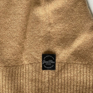 Good Man Cashmere Sweater Mens Extra Large XL Crew Neck Warm Sand Luxe