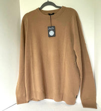 Load image into Gallery viewer, Brown sweater on a hanger against a white wall