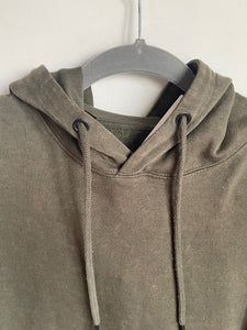 HUDSON Hoodie Sweatshirt Mens Small Green Pullover Cotton Kangaroo Pocket