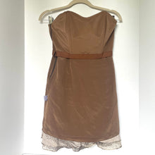 Load image into Gallery viewer, Haute Hippie Strapless Snake Print Silk Chiffon Tiered Mini Dress Womens Small