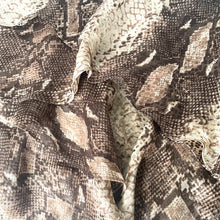 Load image into Gallery viewer, Haute Hippie Strapless Snake Print Silk Chiffon Tiered Mini Dress Womens Small