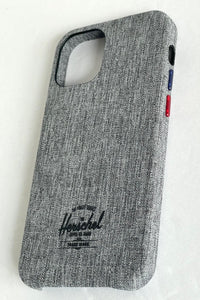 Herschel iPhone 12 MINI Gray Case Hard Shell Slim Bumper 5.4 in Protective
