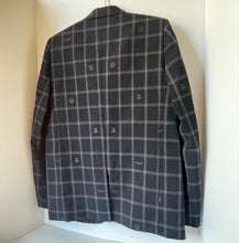 Load image into Gallery viewer, Plaid jacket with 'Z' pattern on a white background