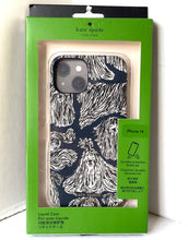 Load image into Gallery viewer, Kate Spade iPhone 14 Case Morgan Showdogs Blue Leather Wrap Protective