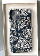 Load image into Gallery viewer, Kate Spade iPhone 14 Case Morgan Showdogs Blue Leather Wrap Protective