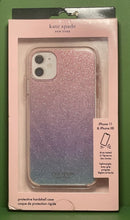 Load image into Gallery viewer, Kate Spade iPhone 11 XR Case Purple Ombre Glitter Hardshell Bumper Lightweight