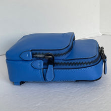 Load image into Gallery viewer, Coach Gotham Sling Pack 13 Blue Leather Small Shoulder Bag CR849