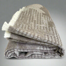 Load image into Gallery viewer, ARTZNL 100% Eco Alpaca Throw Blanket Large Brown Lightweight All Season Sustainable Soft 71x51in