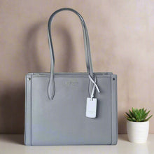 Load image into Gallery viewer, Kate Spade Market Pebbled Leather Medium Tote Light Taupe Beige Shoulder Bag